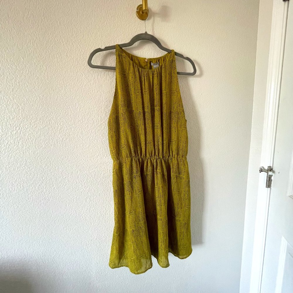 NWT H&M Sleevless Yellow/Chartreuse Dress